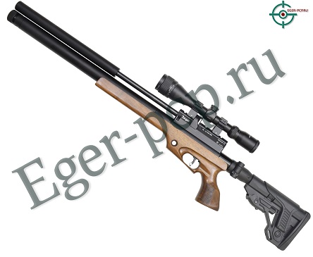 Пневматическая винтовка Jager SPR Карабин (5.5 мм, 450 мм, складной приклад, дерево)