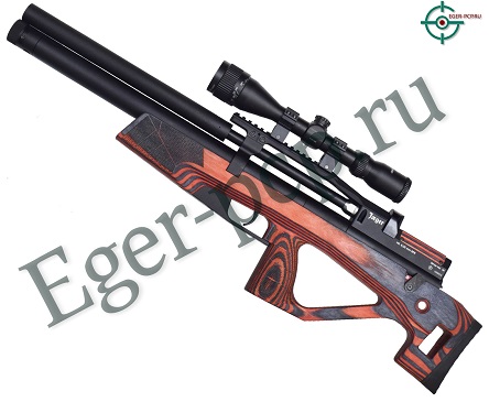 Пневматическая PCP винтовка Jager SPR BullPup (6.35 мм, LW, ламинат, красный, 470 мм)