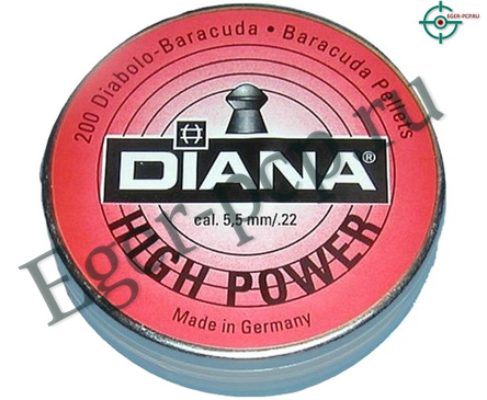 Пули пневматические Diana High Power 5.5 мм (200 шт, 1.37 г)